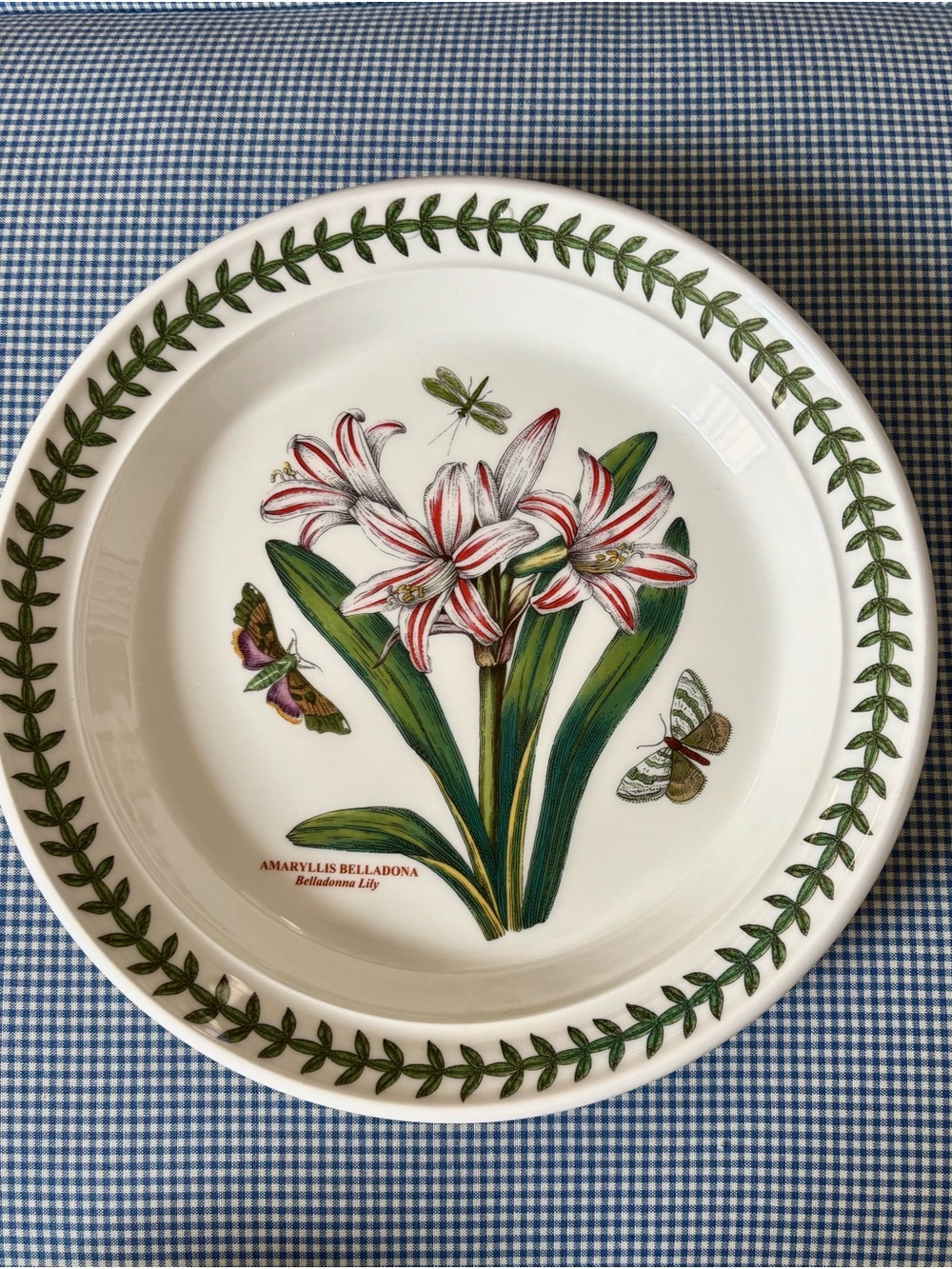 Portmeirion Botanic Garden Amaryllis salad Plate NEW never used!